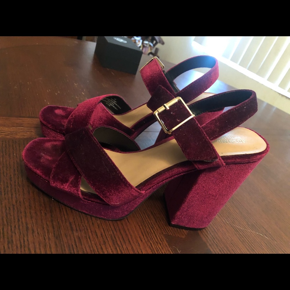 Suede Chunky High Heel